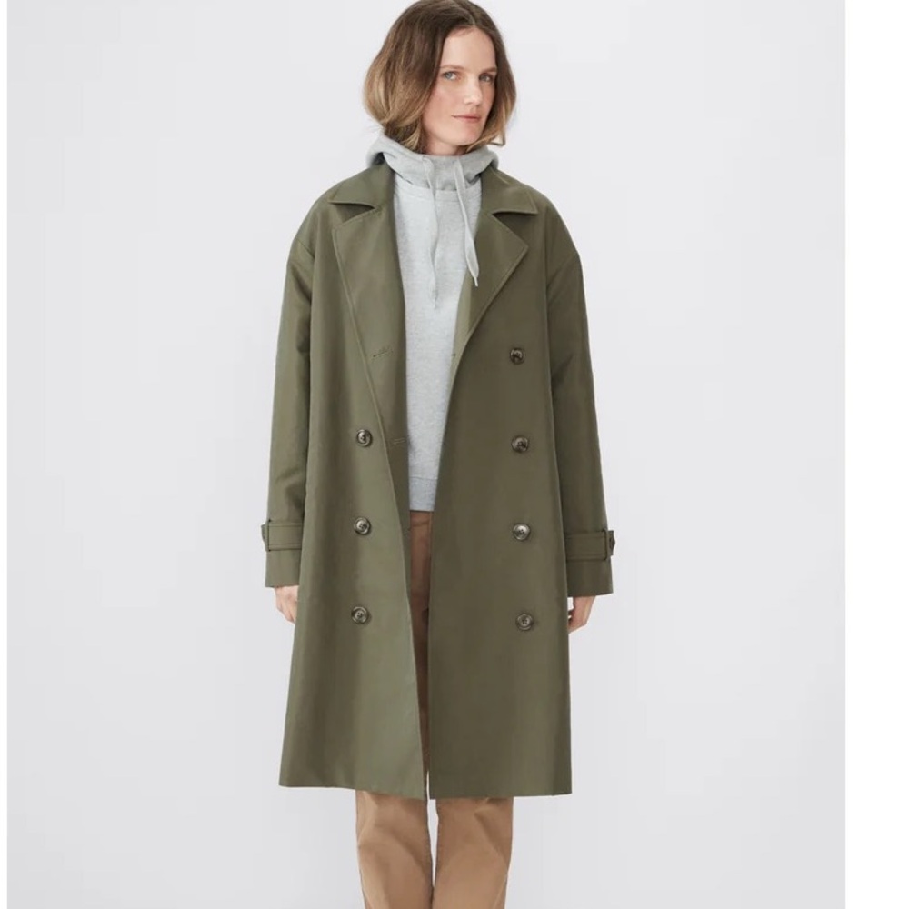 Kule NWT The Rox olive trenchcoat